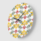 Orchidee schoonheid: bloemmotief elegantie. grote klok (Hoek)