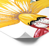 Orchidee schoonheid: bloemmotief elegantie. poster (Hoek)