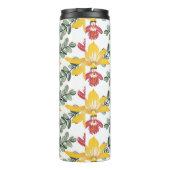 Orchidee schoonheid: bloemmotief elegantie. thermosbeker (Achterkant)