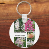 Orchidee Schoonheid Sleutelhanger (Achterkant)