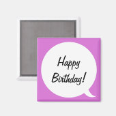 Orchidee Speech Bubble 2 Magneet (Voorkant / Achterkant)