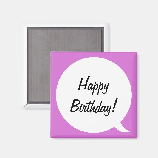 Orchidee Speech Bubble 2 Magneet (Voorkant / Achterkant)