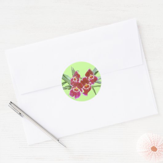 Orchidee Spray Sticker Seal (Envelop)