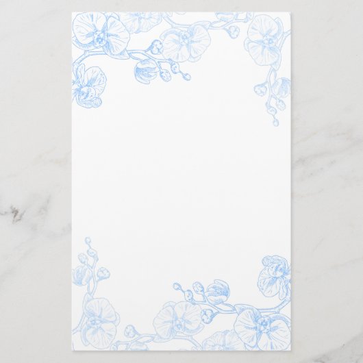 Orchidee stationery briefpapier (Voorkant)