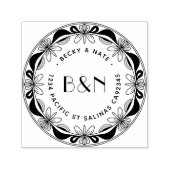 Orchidee & Strik Retouradres Zelfinkende Stempel (Design)
