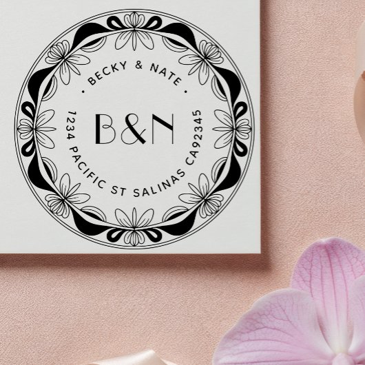 Orchidee & Strik Retouradres Zelfinkende Stempel