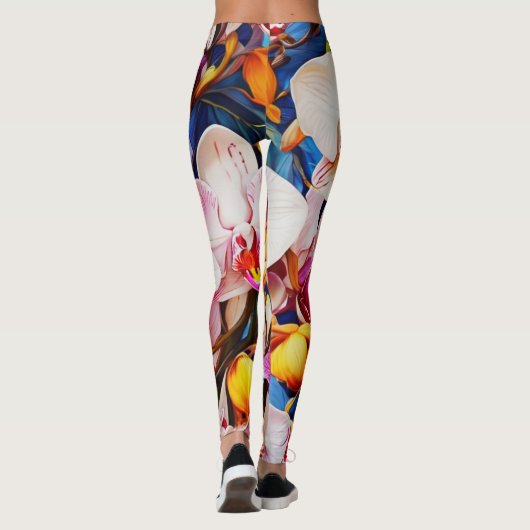 Orchidee Symfonie Leggings (Achterkant)