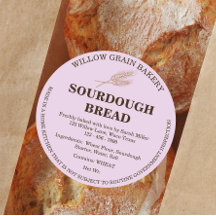 Orchidee Tarwe Cottage Law Sourdough Brood Label