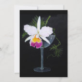 Orchidee-Thema Trouwfeest Persoonlijk Kaart (Achterkant)