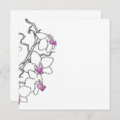 Orchidee Uitnodiging (Voorkant / Achterkant)