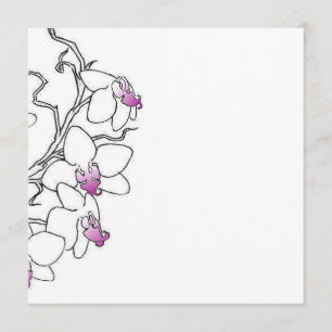 Orchidee uitnodiging