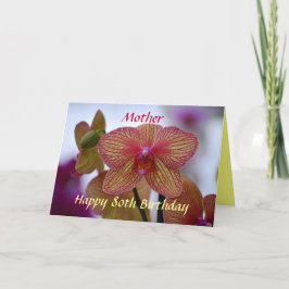 Orchidee van Phalaenopsis van de Verjaardag van de Kaart