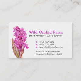 Orchidee-visitekaartjes/bloemkwekers Visitekaartje