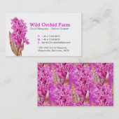 Orchidee-visitekaartjes/bloemkwekers Visitekaartje (Voorkant / Achterkant)