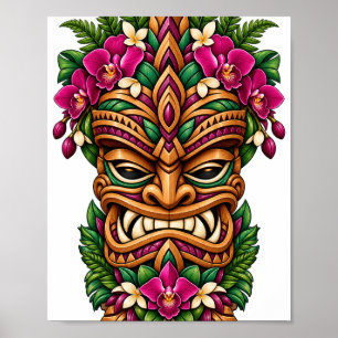Orchidee Vlam Tiki Poster