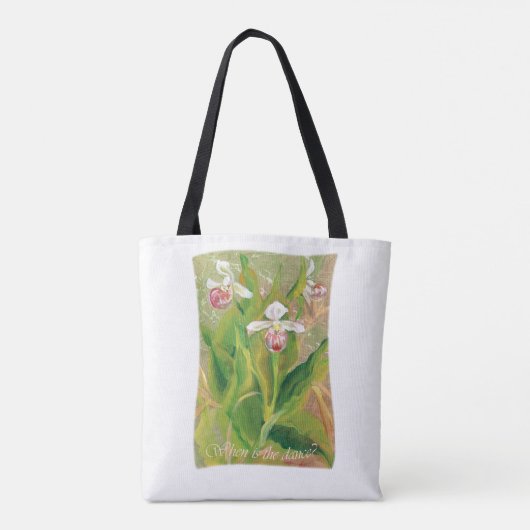 Orchidee Wanneer is de dans? Schouder tas (Achterkant)