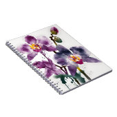 Orchidee - Watercolor bloemen Notitieboek (Rechterzijde)