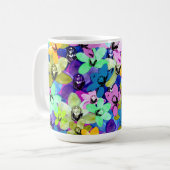 Orchidee Waterverf Koffiemok (Voorkant links)