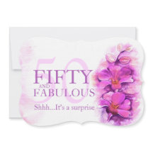 Orchidee waterverf paars vijftig en geweldig