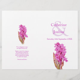 Orchidee waterverf roze platte bruiloft