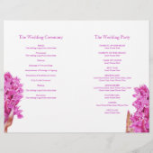 Orchidee waterverf roze platte bruiloft (Achterkant)