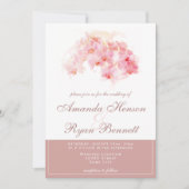 Orchidee Waterverf Terracotta Flower Floral Weddin Kaart (Voorkant)