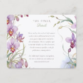  Orchidee Wedding Informatie Informatiekaartje (Voorkant)