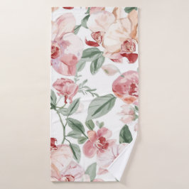 Orchidee Weide Watercolor Bloemendecor Blozende Bo Badhanddoek