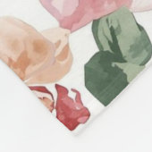 Orchidee Weide Waterverf Bloem Blozend Botanisch Fleece Deken (Hoek)