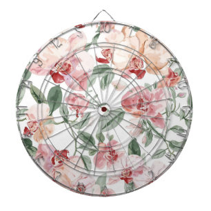 Orchidee Weide Waterverf Bloemendecor Blozende Bot Dartbord