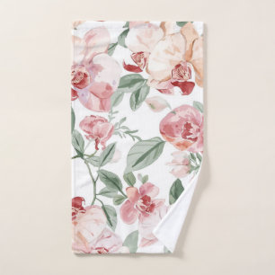 Orchidee Weide Waterverf Bloemendecor Blozende Bot Handdoek