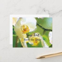 Orchidee weiß - Aquarell-Design | Briefkaart