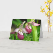 Orchidee Wenskaart Kaart (Gele Bloem)