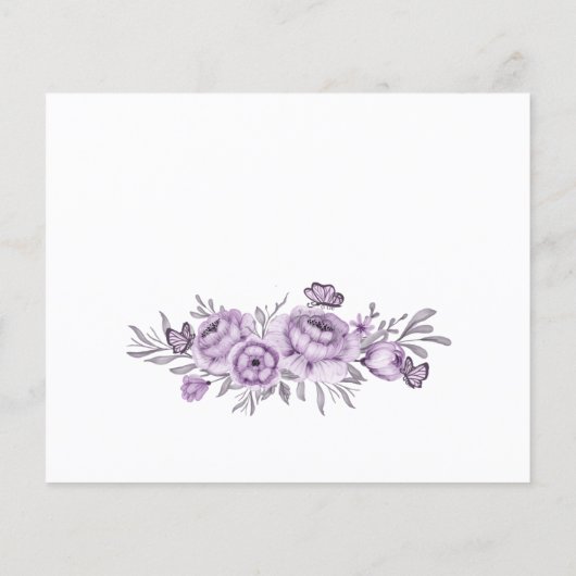 Orchidee wenst dat de Soon Mrs. kaart is (Achterkant)