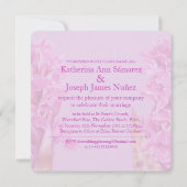 Orchidee wildflower waterverf vierkant bruiloft ui kaart (Achterkant)