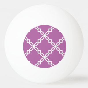 Orchidee Wit Groot Fancy Quatrefoil Patroon Pingpongbal