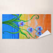 Orchidee zonsondergang badhanddoek (Badhanddoek)