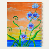 Orchidee zonsondergang planner (Achterkant)