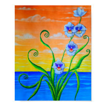 Orchidee zonsondergang