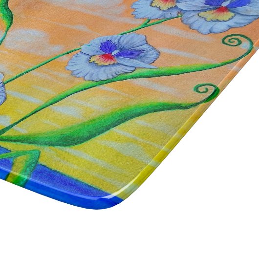 Orchidee zonsondergang snijplank (Hoek)