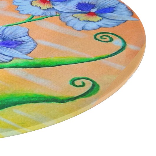 Orchidee zonsondergang snijplank (Hoek)