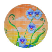 Orchidee zonsondergang snijplank (Voorkant)