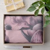 Orchideebloemen Roze Paarse grillige decoupage Tissuepapier (Geschenk)