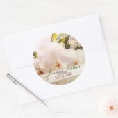 Orchideeën 1 datum herinneringen ronde sticker (Envelop)