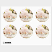 Orchideeën 1 datum herinneringen ronde sticker (Vel)