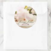 Orchideeën 1 datum herinneringen ronde sticker (Tas)