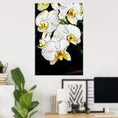 Orchideeën 1 poster (Thuiskantoor)