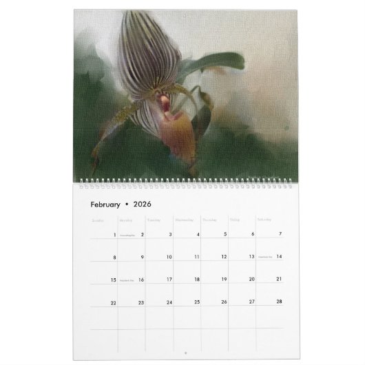 Orchideeën 2025 Kalender (Feb 2026)