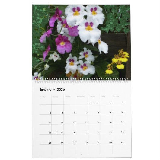 Orchideeën 2025 Kalender (Jan 2026)