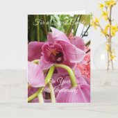 Orchideeën 20th Wedding Jubileum Kaart (Gele Bloem)